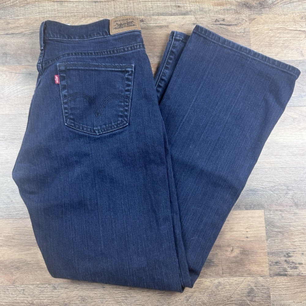 Levi's Women's Bootcut 515 Jeans Blue with Stretch 5-Pocket Size 12M